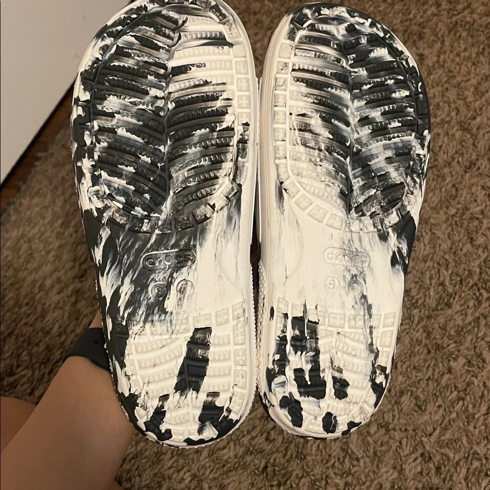 Black and White Crocs - Picture 2 of 2